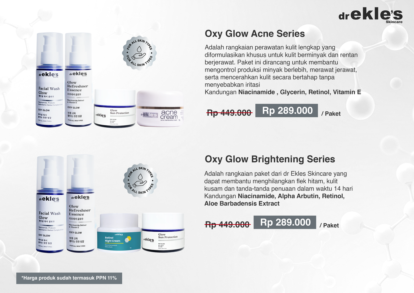 Daftar harga skincare Ekles Clinic 2