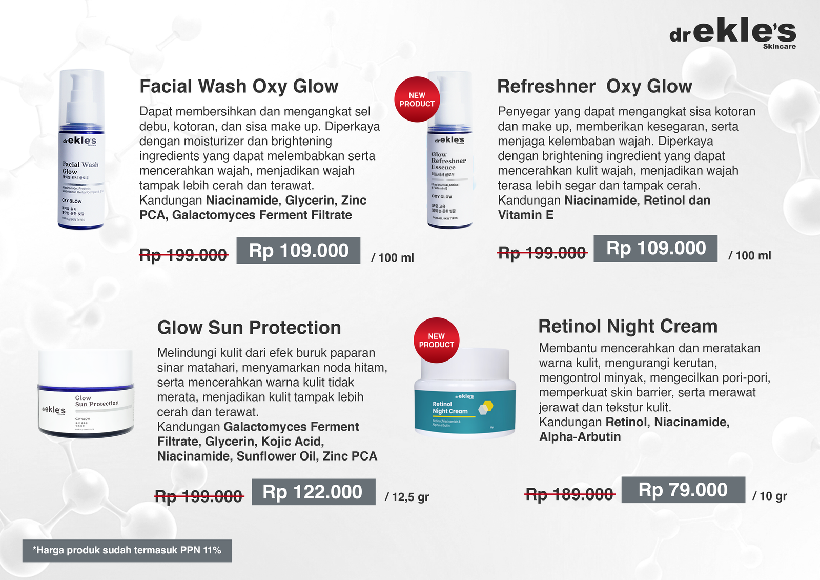 Daftar harga skincare Ekles Clinic 4